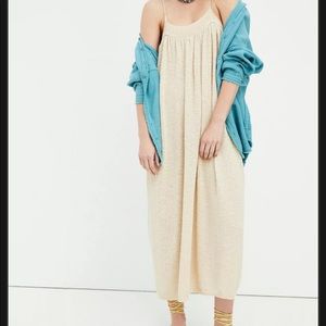Free People Cream Midi Dress